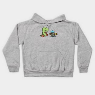 Dinosaur Trick or Treating Kids Hoodie